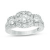 Thumbnail Image 1 of Love's Destiny by Zales 1-5/8 CT. T.W. Certified Diamond Three Stone Engagement Ring in 14K White Gold (I/I1)