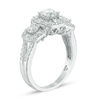 Thumbnail Image 2 of Love's Destiny by Zales 1-5/8 CT. T.W. Certified Diamond Three Stone Engagement Ring in 14K White Gold (I/I1)