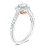 Thumbnail Image 1 of Love's Destiny by Zales 1 CT. T.W. Certified Diamond Square Engagement Ring in 14K Two-Tone Gold (I/SI2)