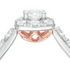 Thumbnail Image 2 of Love's Destiny by Zales 1 CT. T.W. Certified Diamond Square Engagement Ring in 14K Two-Tone Gold (I/SI2)