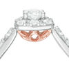 Thumbnail Image 3 of Love's Destiny by Zales 1 CT. T.W. Certified Diamond Square Engagement Ring in 14K Two-Tone Gold (I/SI2)
