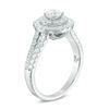 Thumbnail Image 1 of Love's Destiny by Zales 1-1/4 CT. T.W. Certified Diamond Double Frame Engagement Ring in 14K White Gold (I/SI2)