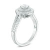 Thumbnail Image 2 of Love's Destiny by Zales 1-1/4 CT. T.W. Certified Diamond Double Frame Engagement Ring in 14K White Gold (I/SI2)