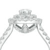 Thumbnail Image 2 of Love's Destiny by Zales 1-1/4 CT. T.W. Certified Diamond Double Frame Engagement Ring in 14K White Gold (I/SI2)