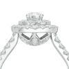 Thumbnail Image 3 of Love's Destiny by Zales 1-1/4 CT. T.W. Certified Diamond Double Frame Engagement Ring in 14K White Gold (I/SI2)