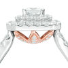Thumbnail Image 3 of Love's Destiny by Zales 1-1/2 CT. T.W. Certified Princess-Cut Diamond Frame Engagement Ring in 14K Two-Tone Gold