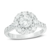 Thumbnail Image 1 of Love's Destiny by Zales 2 CT. T.W. Certified Diamond Frame Engagement Ring in 14K White Gold (I/SI2)
