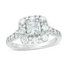 Thumbnail Image 0 of Love's Destiny by Zales 2 CT. T.W. Certified Princess-Cut Diamond Frame Engagement Ring in 14K White Gold (I/SI2)