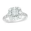 Thumbnail Image 1 of Love's Destiny by Zales 2 CT. T.W. Certified Princess-Cut Diamond Frame Engagement Ring in 14K White Gold (I/SI2)