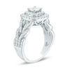 Thumbnail Image 1 of Love's Destiny by Zales 1-1/2 CT. T.W. Certified Princess-Cut Diamond Frame Engagement Ring in 14K White Gold (I/SI2)