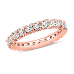 2 CT. T.W. Diamond Eternity Anniversary Band in 14K Rose Gold