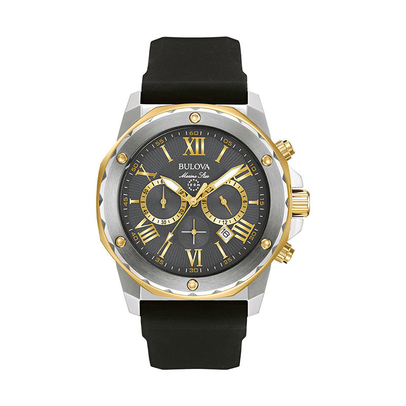 Bulova marine 2025 star two tone