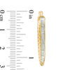 Thumbnail Image 2 of Made in Italy 31.0mm Glitter Enamel Rope Hoop Earrings in 14K Gold