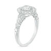 Thumbnail Image 2 of Celebration Ideal 1 CT. T.W. Certified Diamond Frame Engagement Ring in 14K White Gold (I/I1)