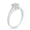 Thumbnail Image 2 of 1/10 CT. T.W. Diamond Square Frame Bypass Promise Ring in 10K White Gold