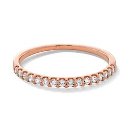 1/5 CT. T.W. Diamond Band in 10K Rose Gold