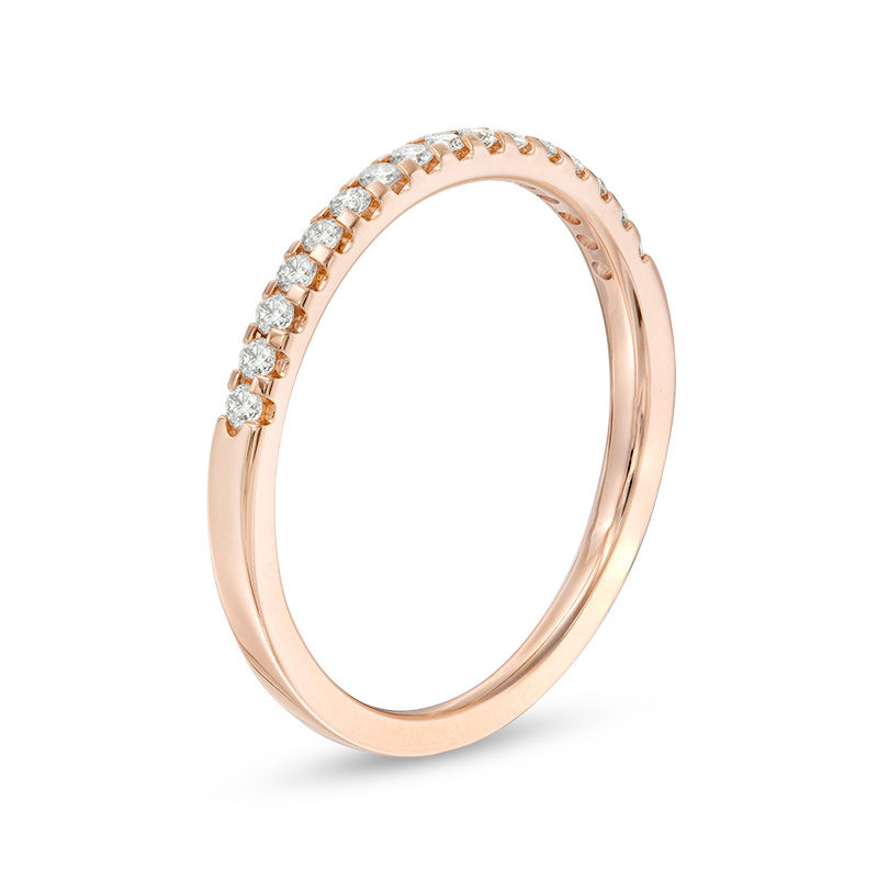1/5 CT. T.W. Diamond Band in 10K Rose Gold