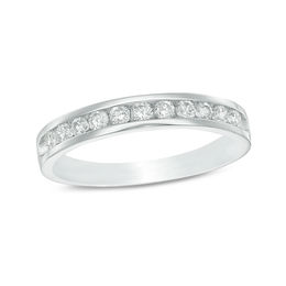 1/5 CT. T.W. Diamond Channel-Set Band in 10K White Gold