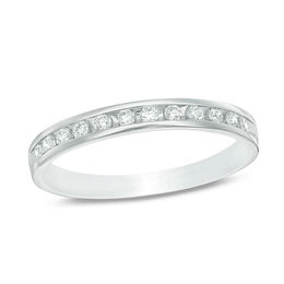 3/8 CT. T.W. Diamond Channel-Set Band in 10K White Gold