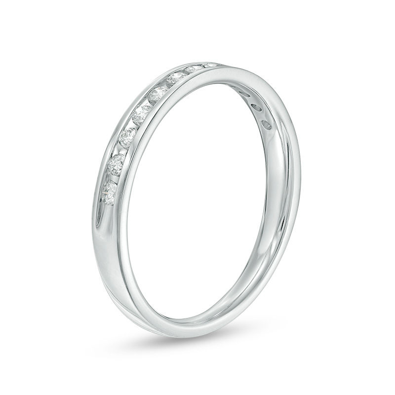 Main Image 2 of 3/8 CT. T.W. Diamond Channel-Set Band in 10K White Gold