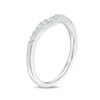 Thumbnail Image 1 of 1/5 CT. T.W. Diamond Contour Wedding Band in 10K White Gold