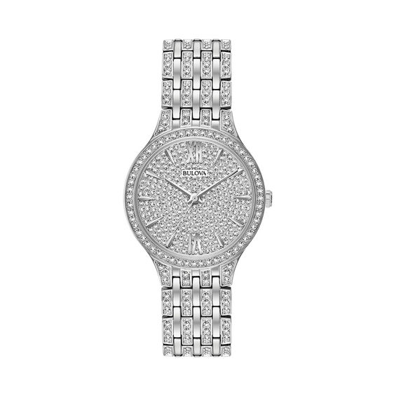 Ladies' Bulova Crystal Accent Watch (Model: 96L243)