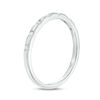 Thumbnail Image 1 of 1/10 CT. T.W. Diamond Station Stackable Band in 10K White Gold