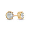 Thumbnail Image 1 of 1/10 CT. T.W. Diamond Solitaire Stud Earrings in 10K Gold