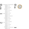 Thumbnail Image 2 of 1/10 CT. T.W. Diamond Solitaire Stud Earrings in 10K Gold