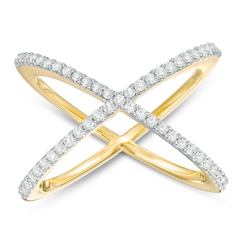 1/3 CT. T.W. Diamond Orbit Ring in 10K Gold