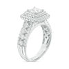 Thumbnail Image 2 of 2 CT. T.W. Princess-Cut Diamond Double Frame Multi-Row Engagement Ring in 14K White Gold