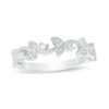 Thumbnail Image 0 of 1/8 CT. T.W. Diamond Vine Vintage-Style Band in 10K White Gold