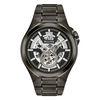 Thumbnail Image 1 of Men's Bulova Automatic Grey IP Watch with Black Skeleton Dial (Model: 98A179)
