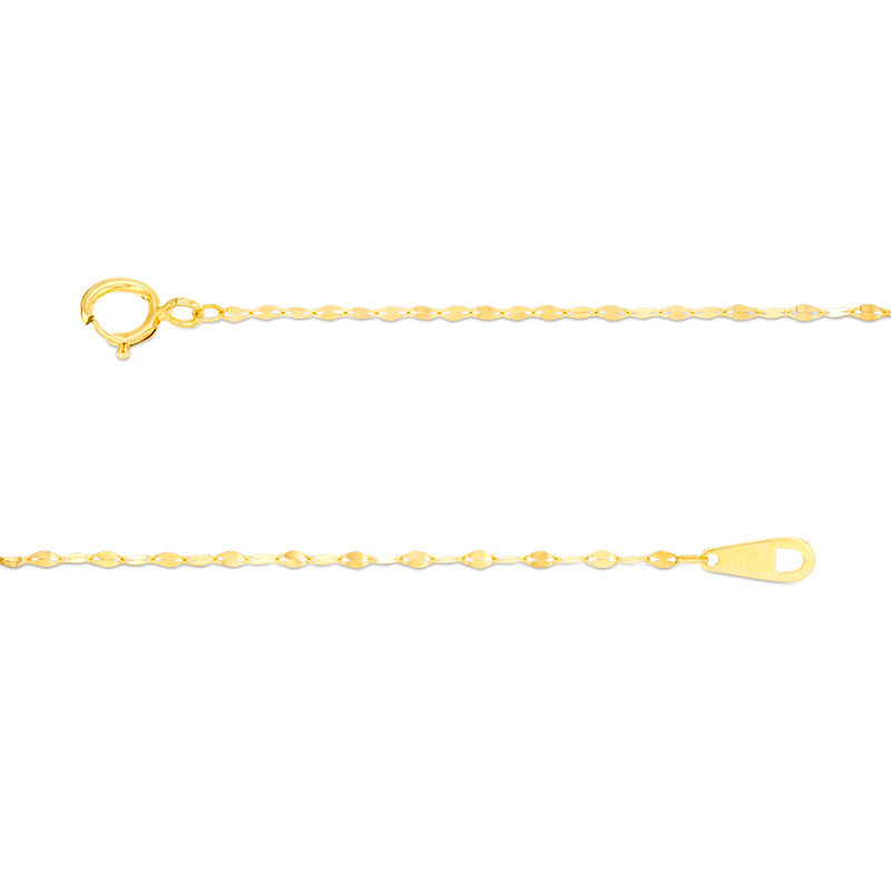 Hammered Triple Strand Necklace in 10K Gold - 17"