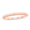 Thumbnail Image 0 of 1/20 CT. T.W. Diamond Vintage-Style Wedding Band in 10K Rose Gold