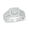 Thumbnail Image 0 of 1 CT. T.W. Diamond Frame Multi-Row Engagement Ring in 10K White Gold