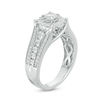 Thumbnail Image 1 of 1 CT. T.W. Diamond Frame Multi-Row Engagement Ring in 10K White Gold