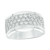 Thumbnail Image 1 of 2 CT. T.W. Diamond Multi-Row Band in 10K White Gold