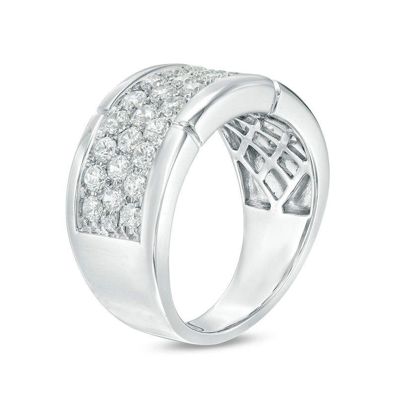 Main Image 2 of 2 CT. T.W. Diamond Multi-Row Band in 10K White Gold