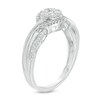 Thumbnail Image 2 of 1/3 CT. T.W. Multi-Diamond Bypass Promise Ring in 10K White Gold