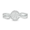 Thumbnail Image 3 of 1/3 CT. T.W. Multi-Diamond Bypass Promise Ring in 10K White Gold