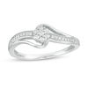Thumbnail Image 1 of 1/6 CT. T.W. Composite Diamond Bypass Promise Ring in 10K White Gold
