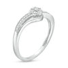 Thumbnail Image 1 of 1/6 CT. T.W. Composite Diamond Bypass Promise Ring in 10K White Gold