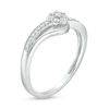 Thumbnail Image 2 of 1/6 CT. T.W. Composite Diamond Bypass Promise Ring in 10K White Gold