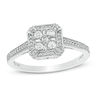Thumbnail Image 0 of 1/3 CT. T.W. Composite Diamond Octagonal Frame Ring in 10K White Gold