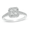 Thumbnail Image 1 of 1/3 CT. T.W. Composite Diamond Octagonal Frame Ring in 10K White Gold