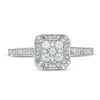 Thumbnail Image 2 of 1/3 CT. T.W. Composite Diamond Octagonal Frame Ring in 10K White Gold