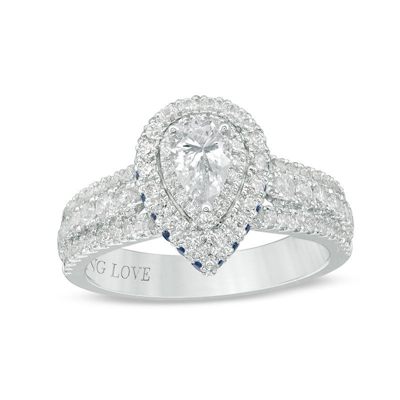 Trouvaille Collection Pear-Shaped Diamond Engagement Ring