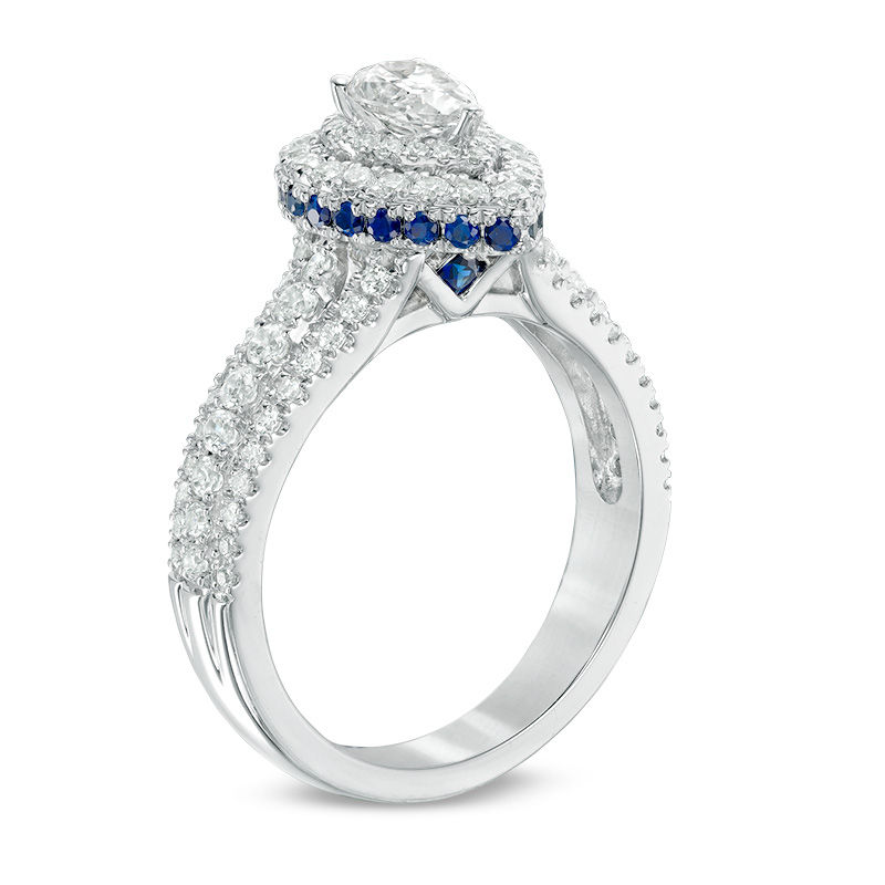 Engagement Ring in 14K White Gold ...