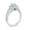 Thumbnail Image 1 of Vera Wang Love Collection 1 CT. T.W. Princess-Cut Diamond Double Frame Engagement Ring in 14K White Gold
